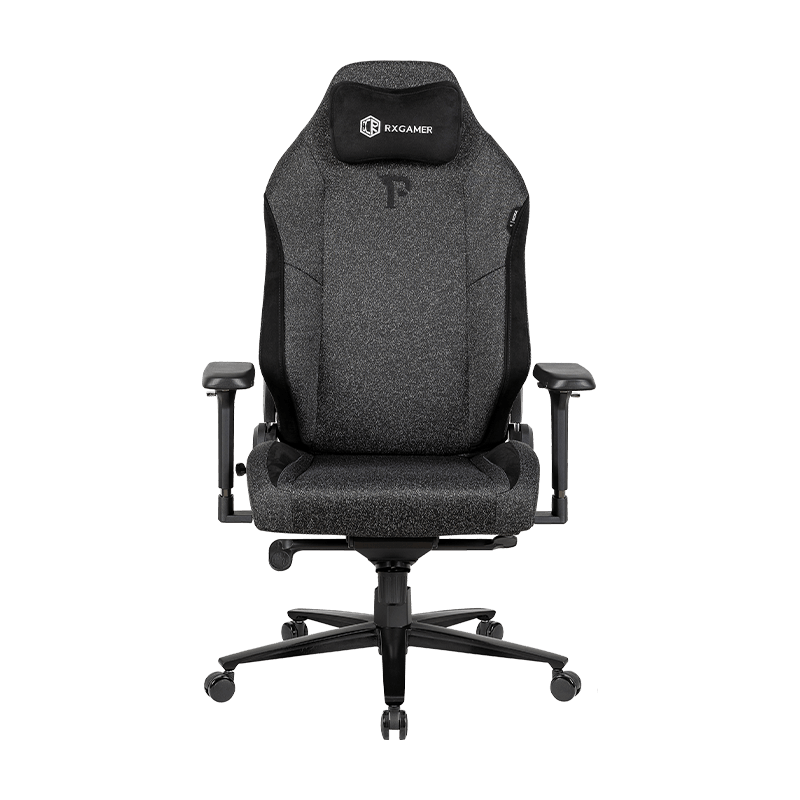 RXGAMER RX-2070-1R-A Black mesh mute administrative office boss rotating e-sports chair