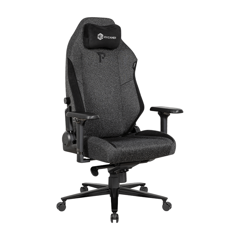 RXGAMER RX-2070-1R-A Black mesh mute administrative office boss rotating e-sports chair