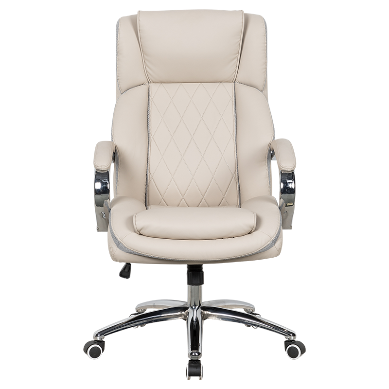 RXGAMER RX-9106 Beige Cat-Scratch Leather Slight-Tilt Office Chair