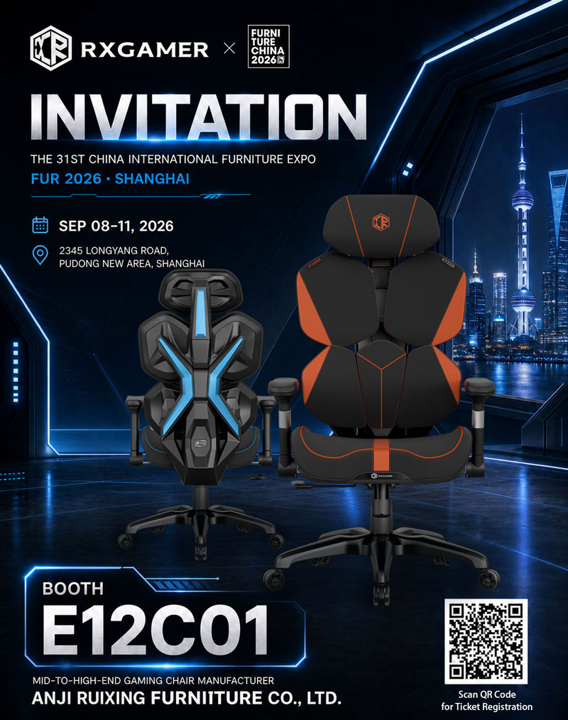 ANJI RUIXING FURNITURE CO., LTD. PARA MAGPAKITA NG MGA MAKABAGONG GAMING AT OFFICE CHAIR SOLUTIONS SA FURNITURE CHINA 2026